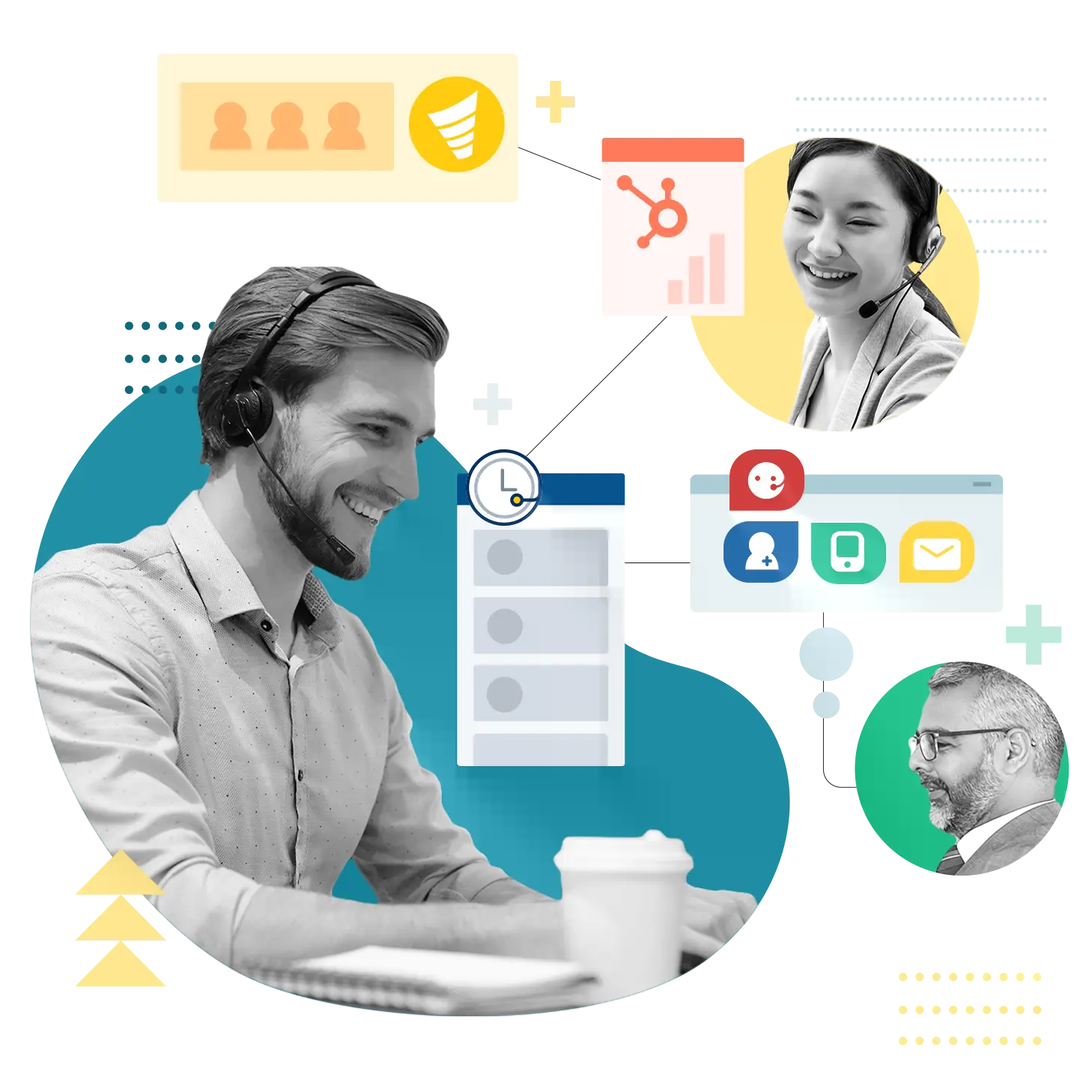 B2B Event Attendees Illustration